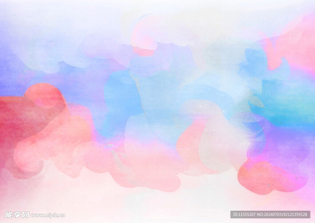 创意水彩抽象艺术画水彩晕染
