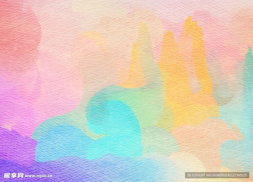 创意水彩抽象艺术画水彩晕染