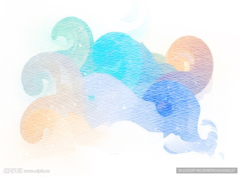 创意水彩抽象艺术画水彩晕染