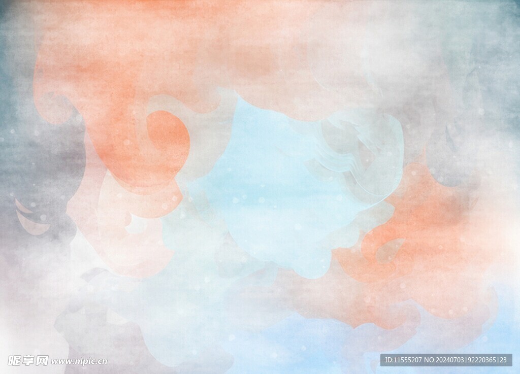 创意水彩抽象艺术画水彩晕染