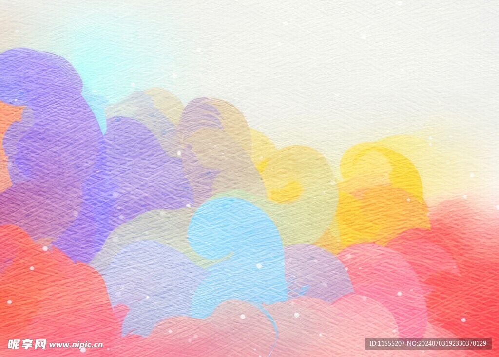 创意水彩抽象艺术画水彩晕染