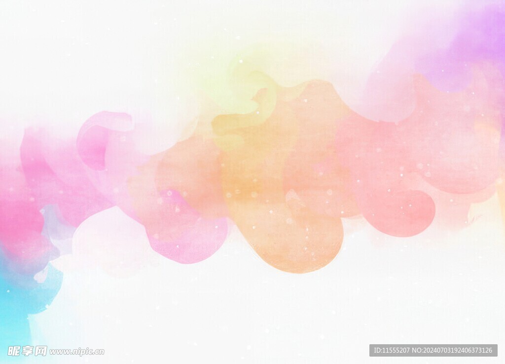创意水彩抽象艺术画水彩晕染
