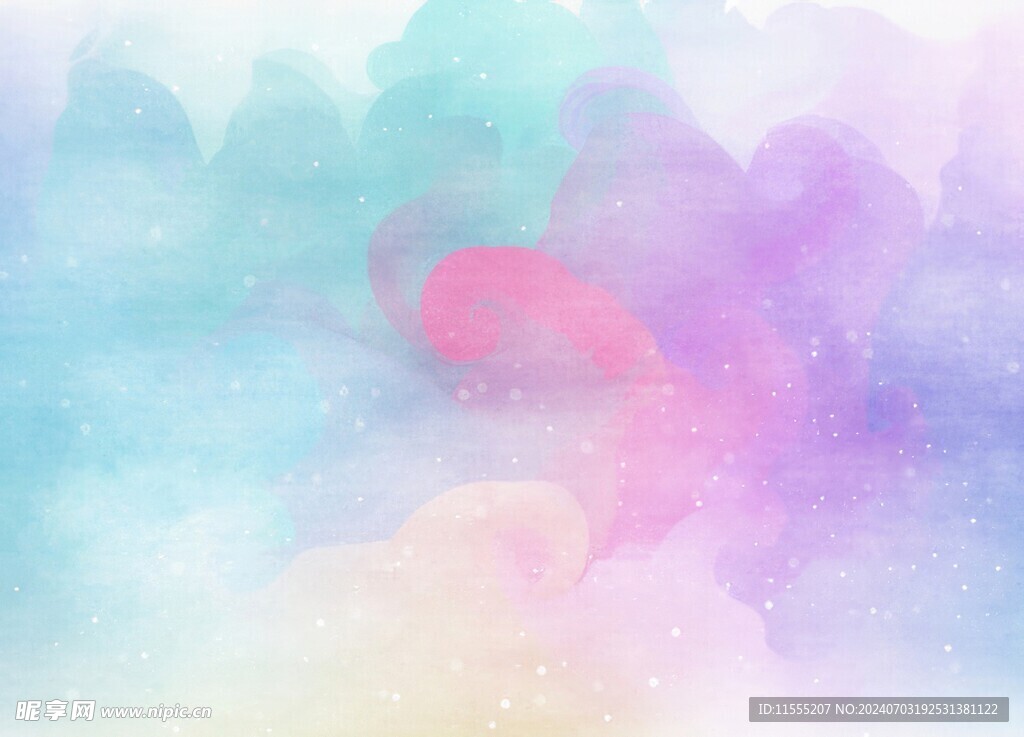 创意水彩抽象艺术画水彩晕染