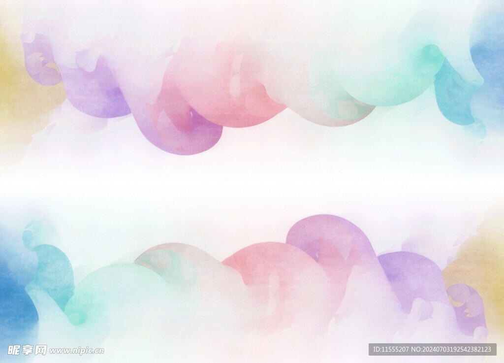 创意水彩抽象艺术画水彩晕染