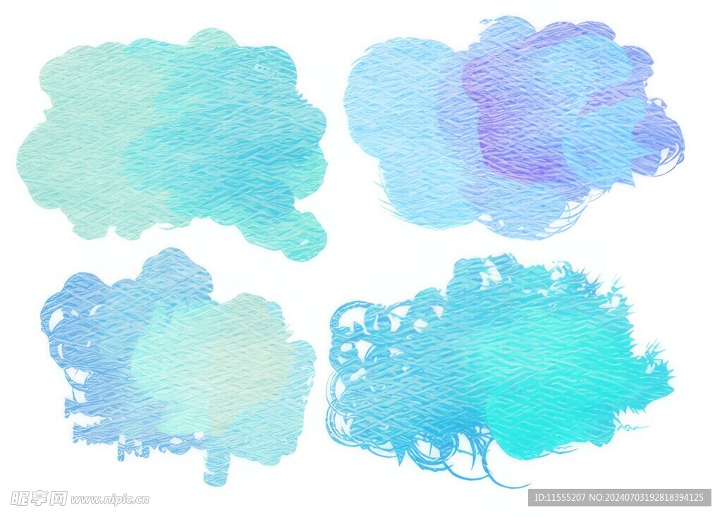 创意水彩抽象艺术画水彩晕染