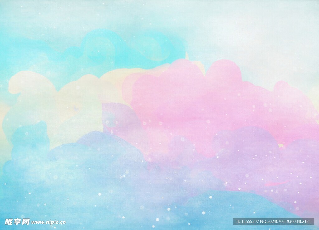 创意水彩抽象艺术画水彩晕染