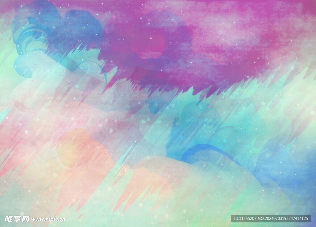 创意水彩抽象艺术画水彩晕染
