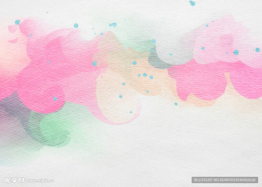 创意水彩抽象艺术画水彩晕染
