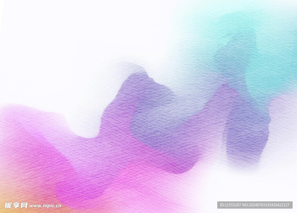创意水彩抽象艺术画水彩晕染