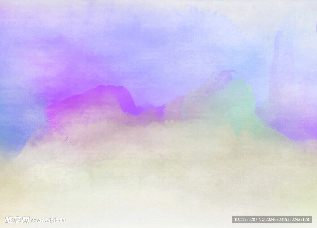 创意水彩抽象艺术画水彩晕染