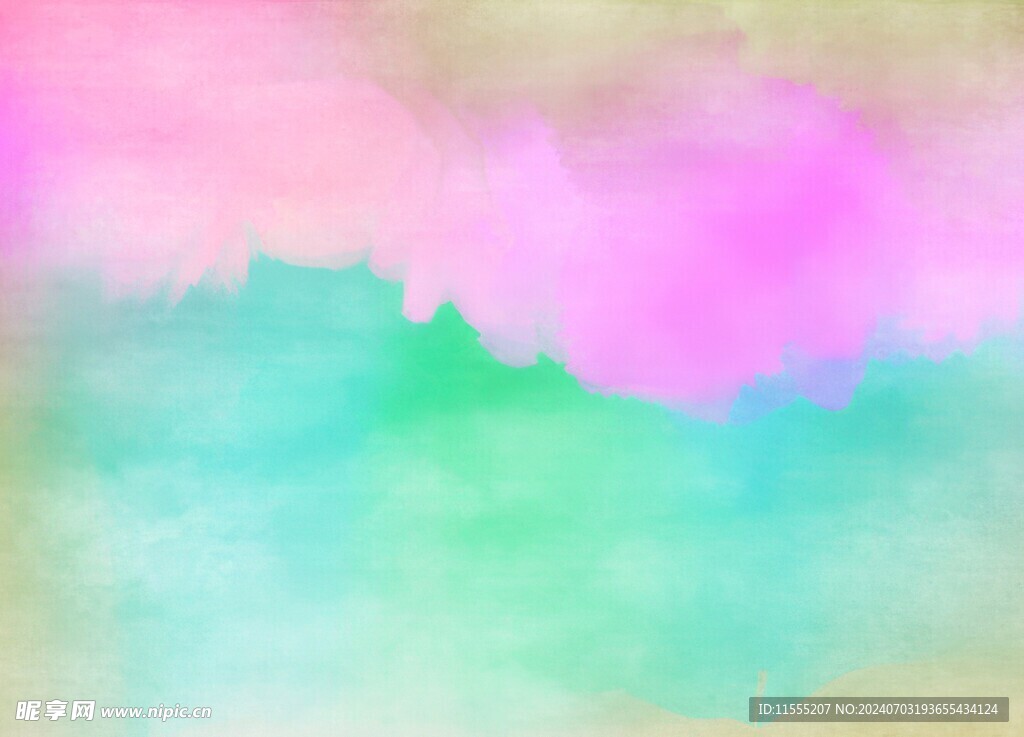 创意水彩抽象艺术画水彩晕染