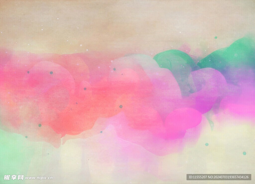 创意水彩抽象艺术画水彩晕染