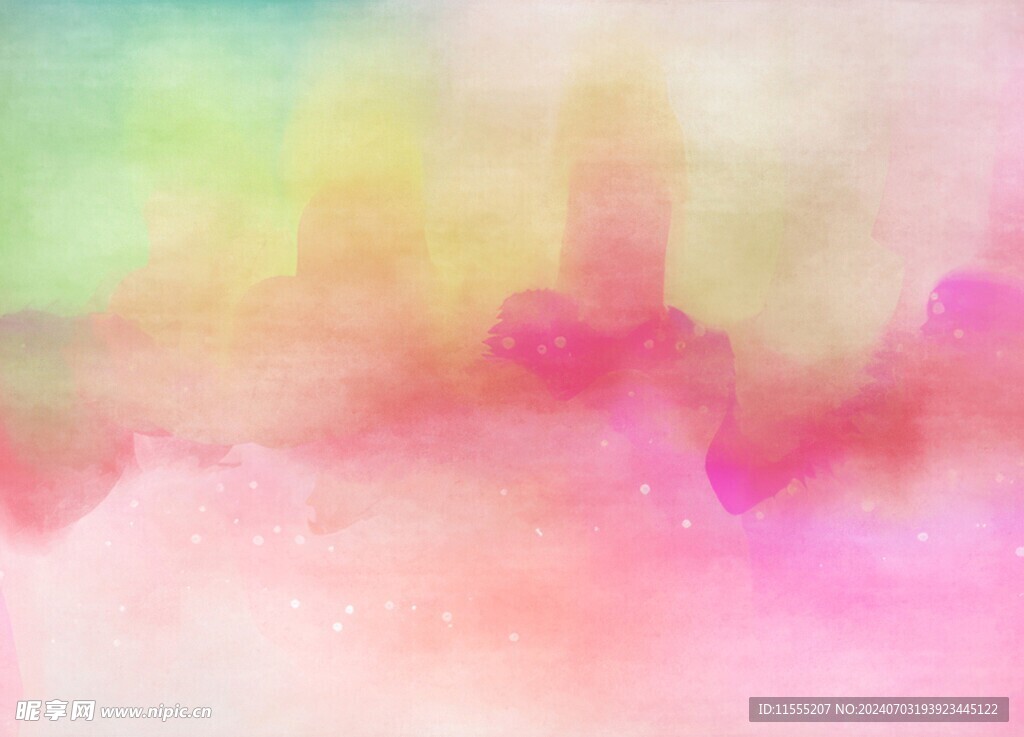 创意水彩抽象艺术画水彩晕染