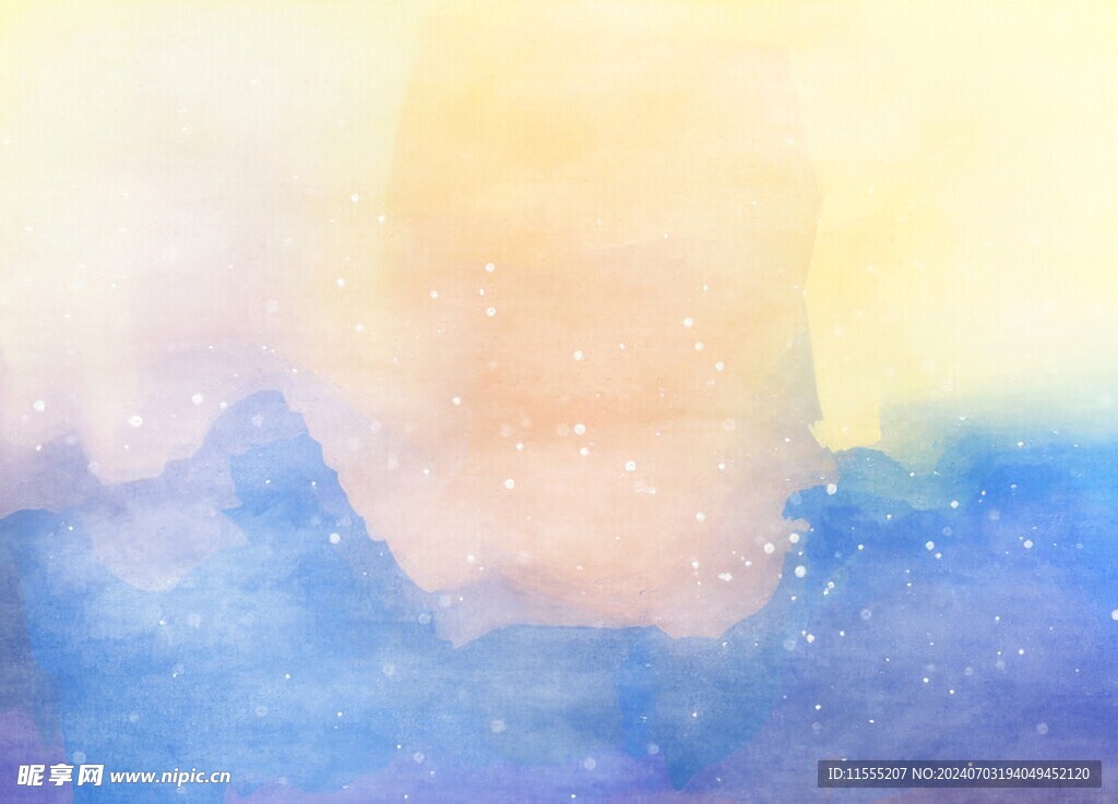 创意水彩抽象艺术画水彩晕染