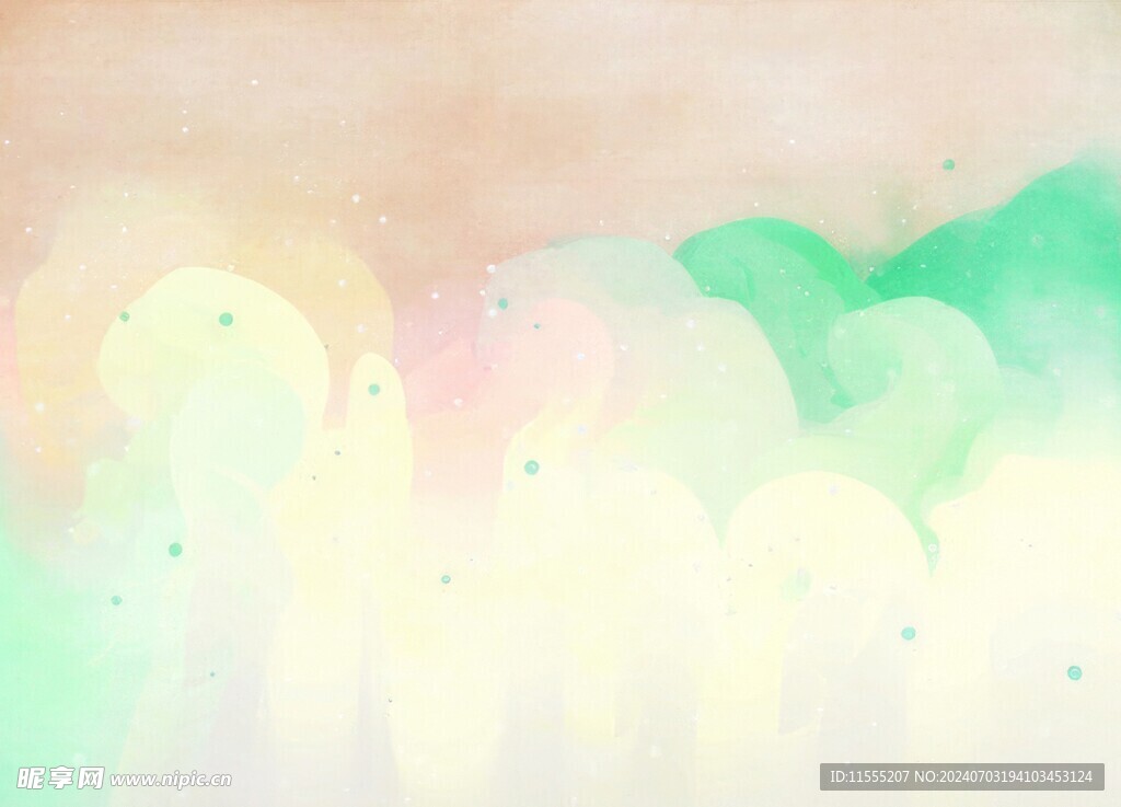 创意水彩抽象艺术画水彩晕染