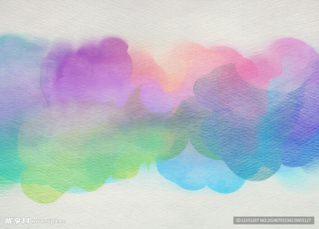 创意水彩抽象艺术画水彩晕染