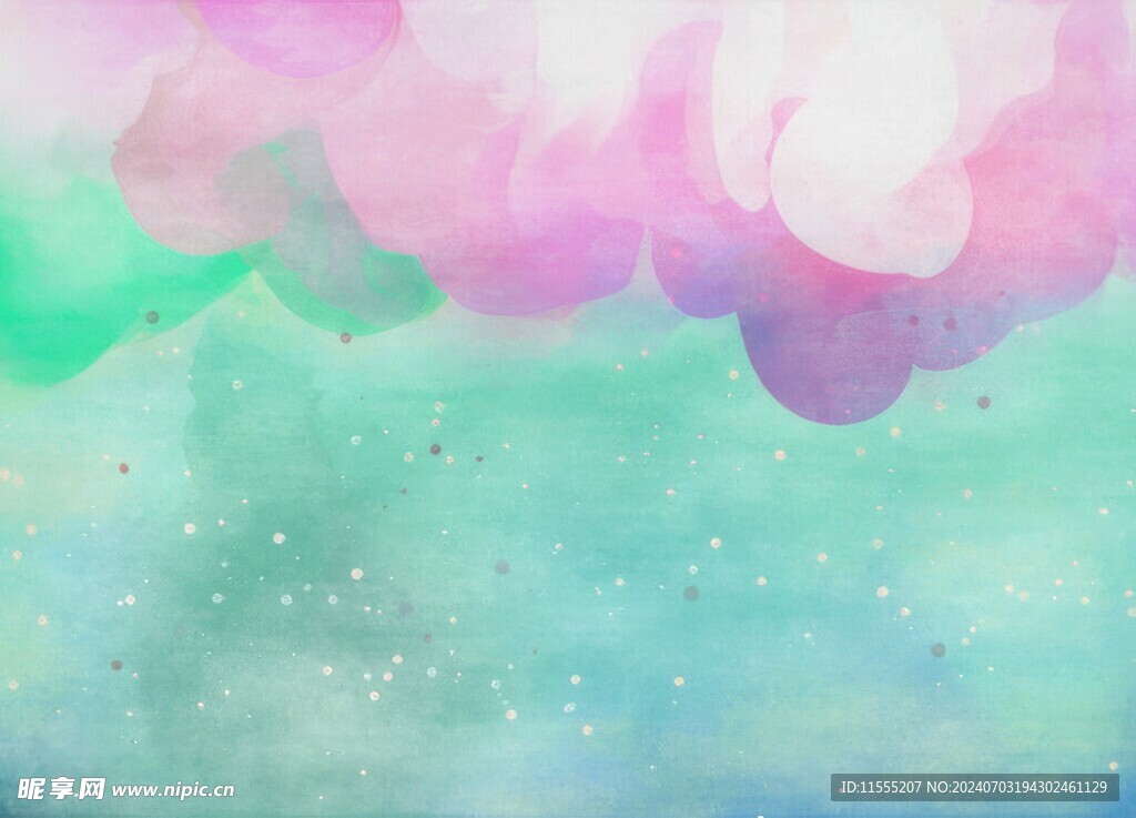创意水彩抽象艺术画水彩晕染