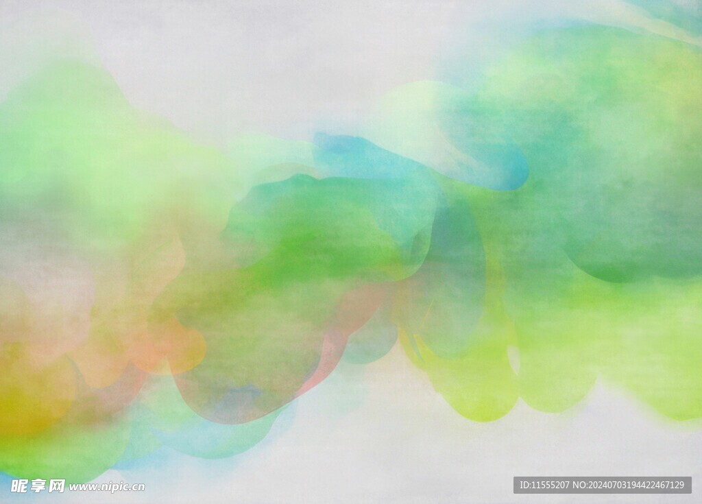 创意水彩抽象艺术画水彩晕染