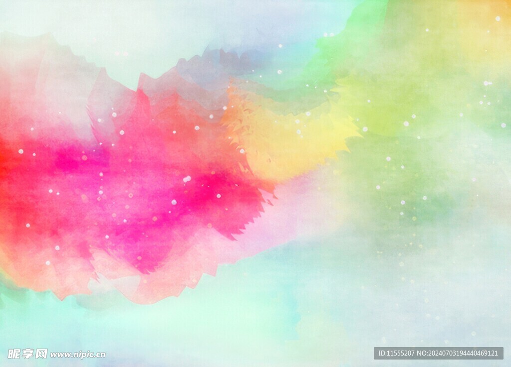 创意水彩抽象艺术画水彩晕染