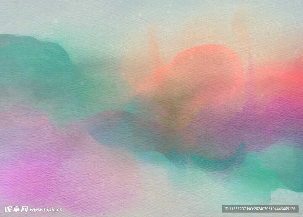 创意水彩抽象艺术画水彩晕染