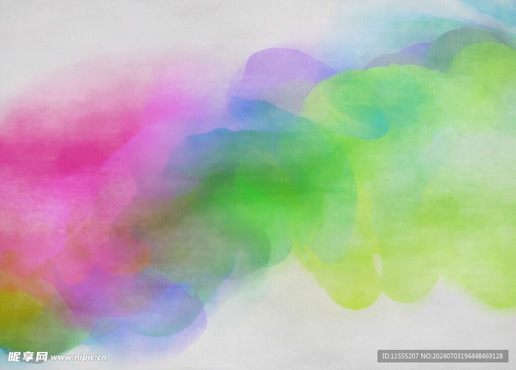 创意水彩抽象艺术画水彩晕染
