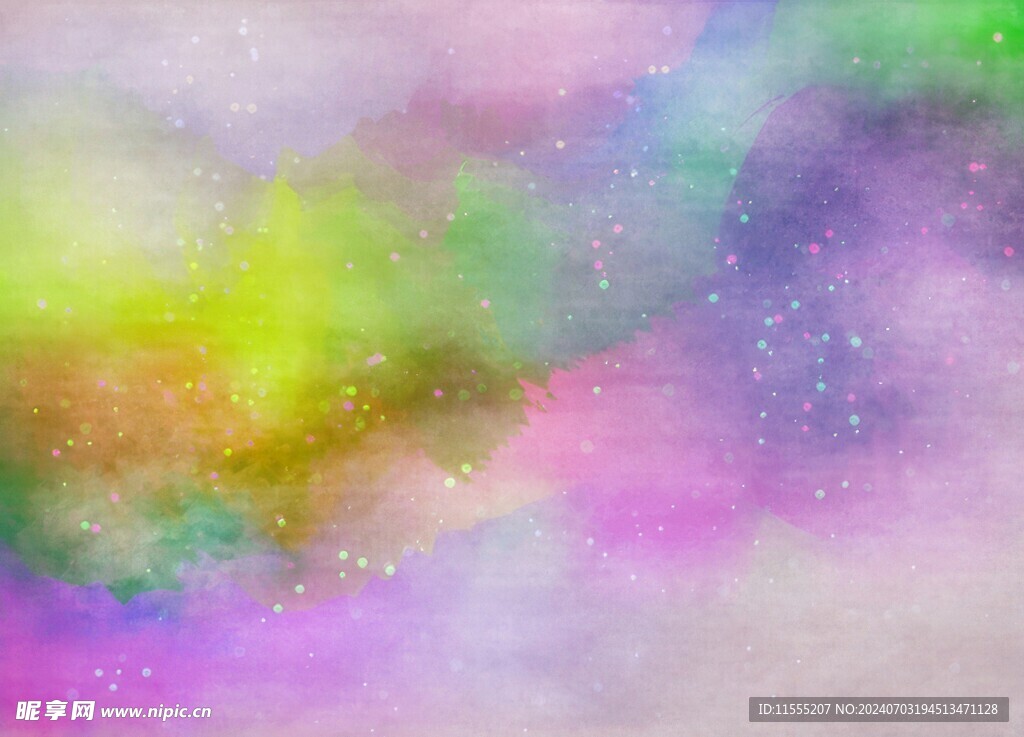 创意水彩抽象艺术画水彩晕染