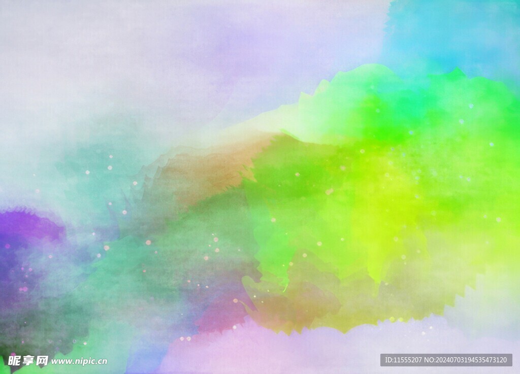 创意水彩抽象艺术画水彩晕染