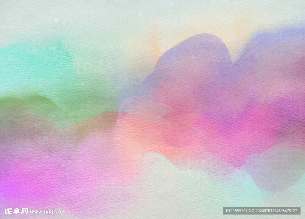 创意水彩抽象艺术画水彩晕染
