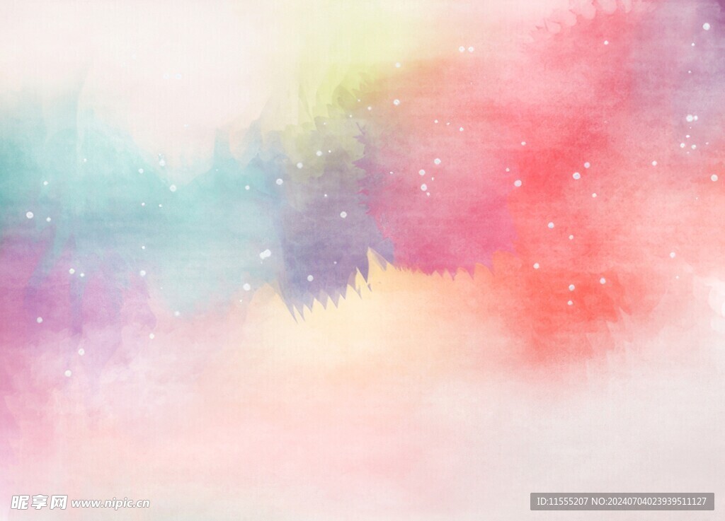 创意水彩抽象艺术画水彩晕染