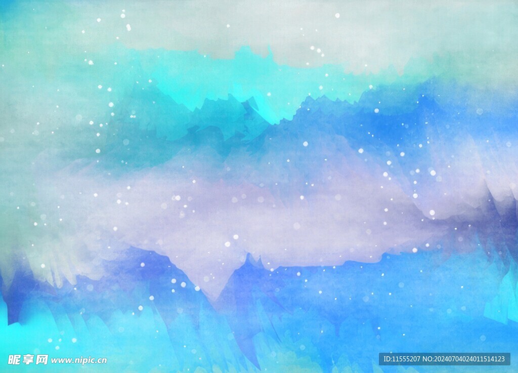 创意水彩抽象艺术画水彩晕染