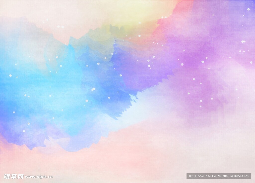 创意水彩抽象艺术画水彩晕染