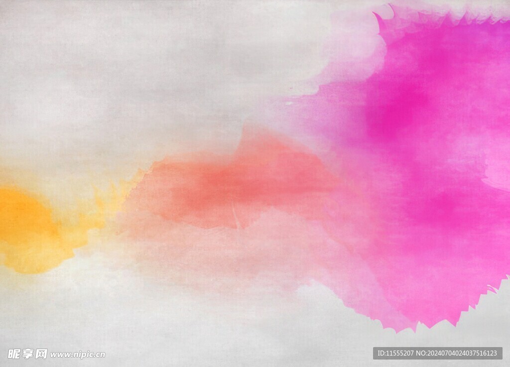 创意水彩抽象艺术画水彩晕染