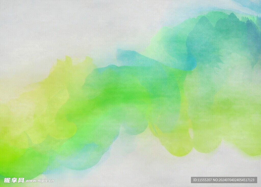 创意水彩抽象艺术画水彩晕染