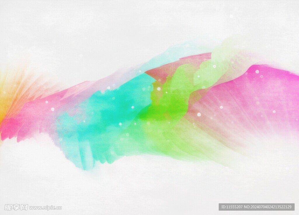 创意水彩抽象艺术画水彩晕染