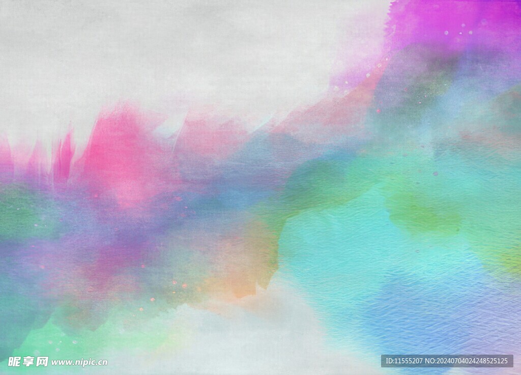 创意水彩抽象艺术画水彩晕染