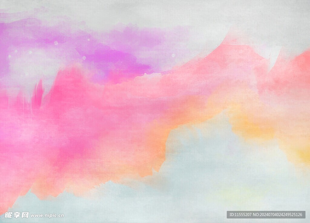 创意水彩抽象艺术画水彩晕染