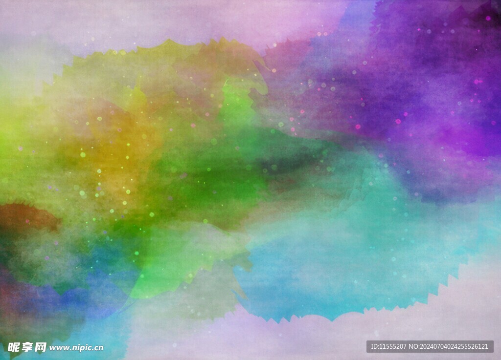 创意水彩抽象艺术画水彩晕染