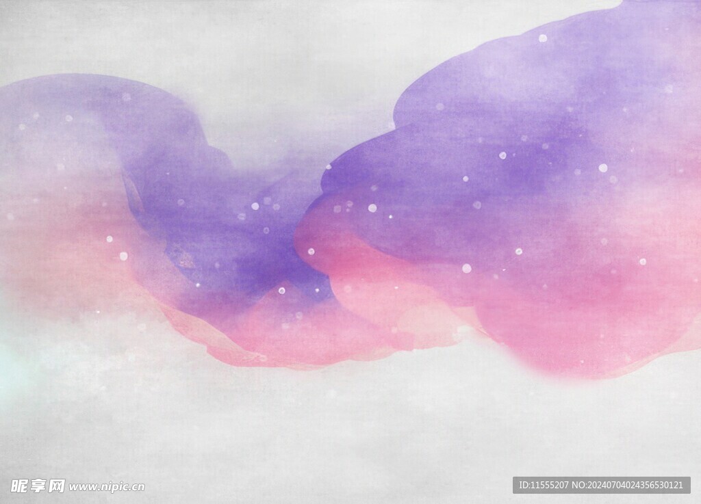 创意水彩抽象艺术画水彩晕染