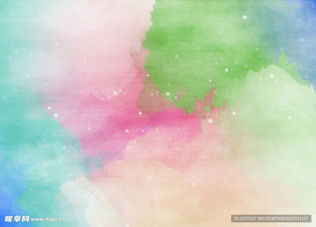 创意水彩抽象艺术画水彩晕染