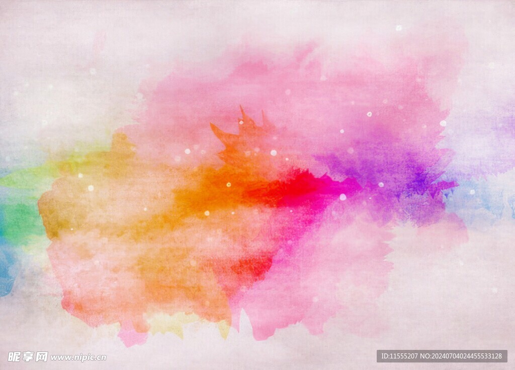 创意水彩抽象艺术画水彩晕染
