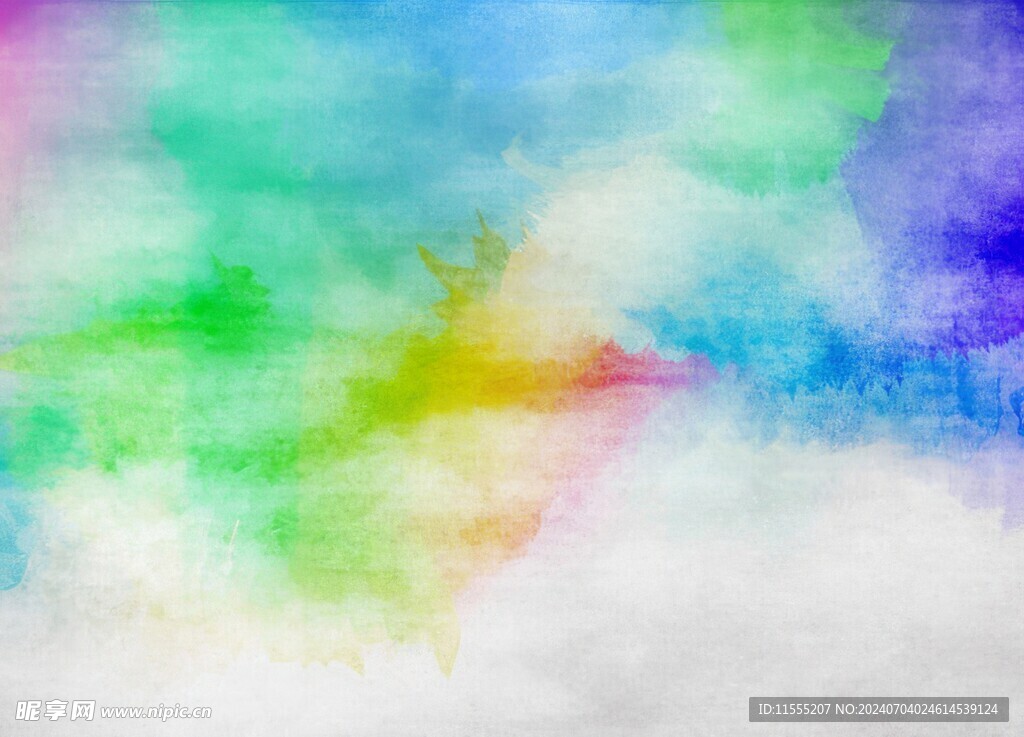 创意水彩抽象艺术画水彩晕染