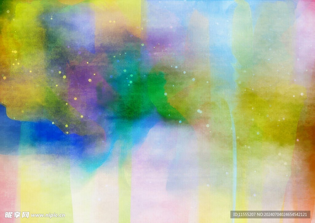 创意水彩抽象艺术画水彩晕染