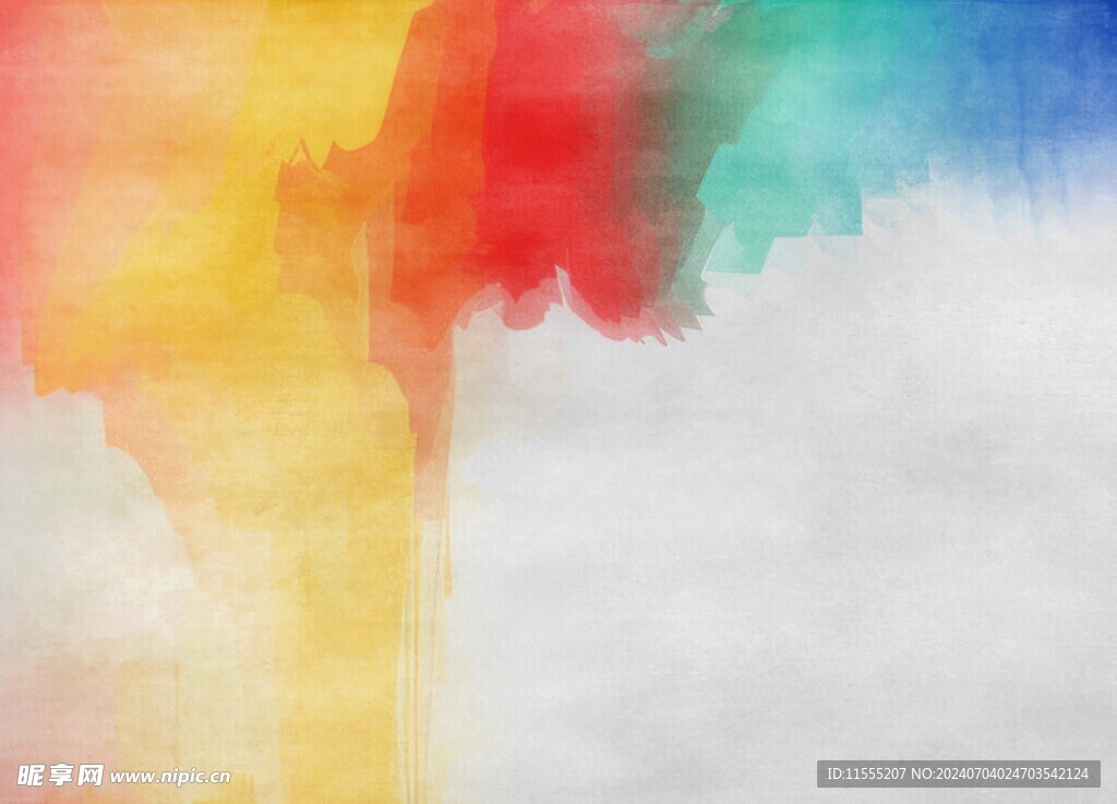 创意水彩抽象艺术画水彩晕染