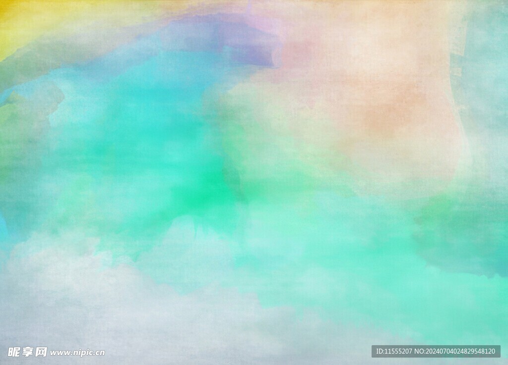 创意水彩抽象艺术画水彩晕染