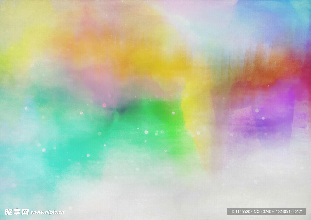 创意水彩抽象艺术画水彩晕染