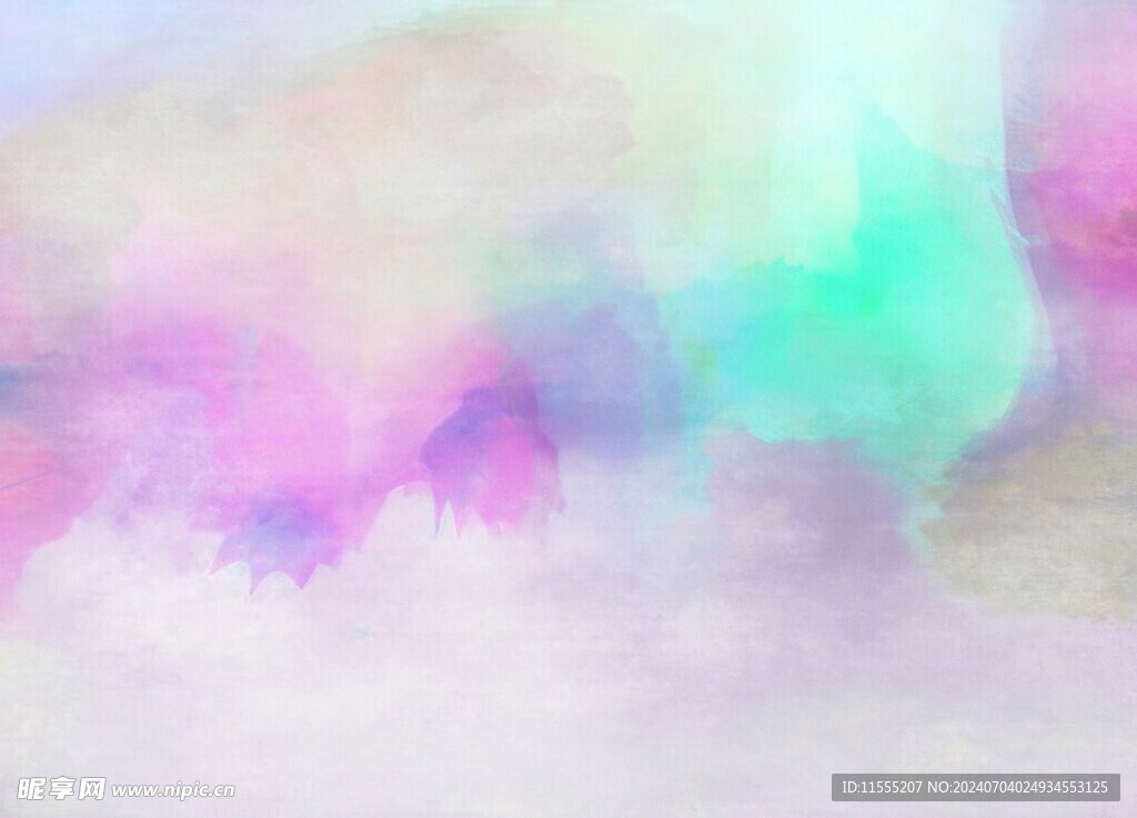 创意水彩抽象艺术画水彩晕染