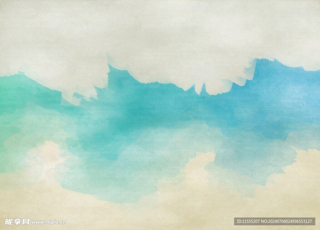 创意水彩抽象艺术画水彩晕染