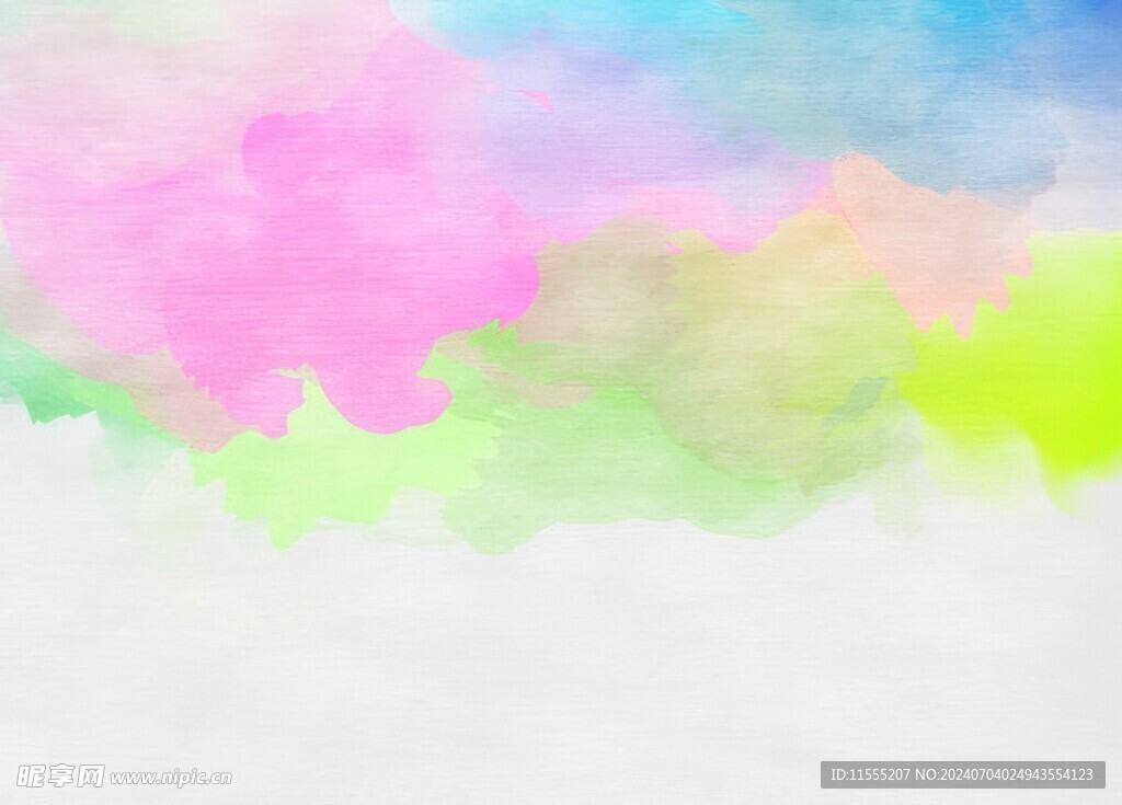 创意水彩抽象艺术画水彩晕染