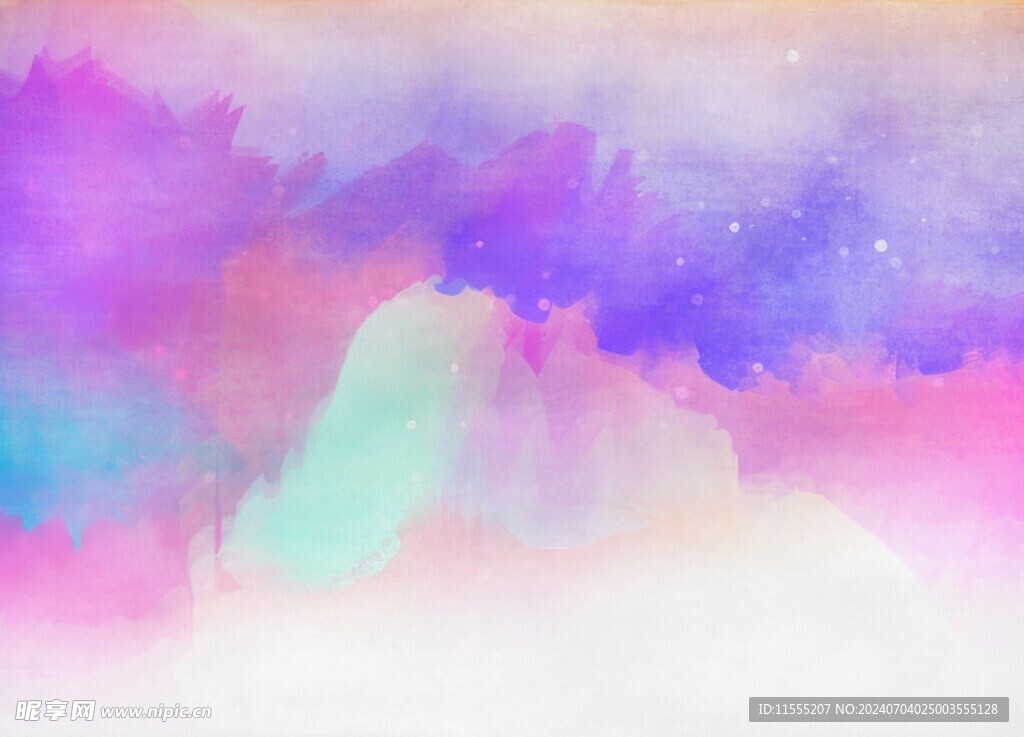 创意水彩抽象艺术画水彩晕染