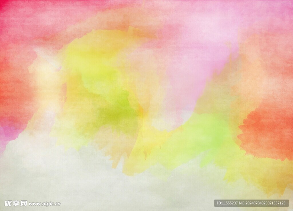 创意水彩抽象艺术画水彩晕染